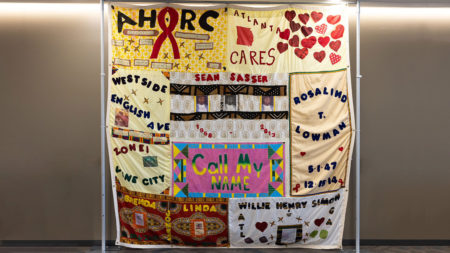 Sewn in Memory: AIDS Quilt Panels from Central Illinois, Exhibits, Spurlock  Museum, U of I